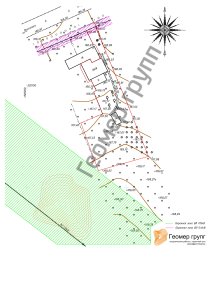 Топографическая съемка частного участка, д. Першутино, 20 соток